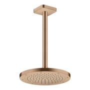 hansgrohe Axor pomme de douche EcoSmart plus, 245 mm, brossé, 1 jet, encastrée-4