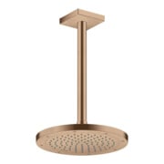 hansgrohe Axor pomme de douche EcoSmart plus, 245 mm, brossé, 1 jet, encastrée-5