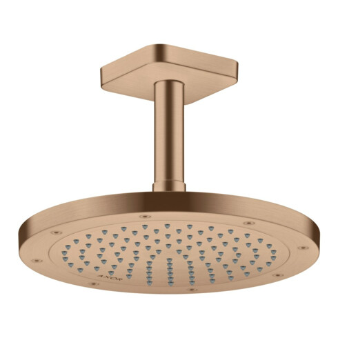 hansgrohe Axor pomme de douche EcoSmart plus, 245 mm, brossé, 1 jet, encastrée