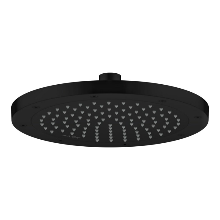 hansgrohe Axor pomme de douche EcoSmart plus, 245 mm, montage plafond ou mural, 1 jet, mat noir