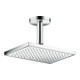 hansgrohe Axor pomme de douche EcoSmart plus, 245x185 mm, chrome, 1 an, pose au sol ou murale