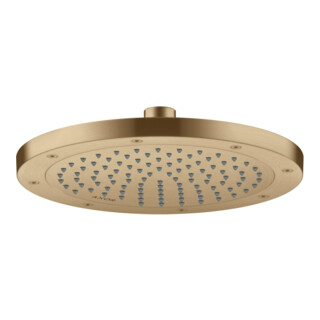 hansgrohe Axor pomme de douche EcoSmart plus encastrée, 245 mm, 1 an, bronze brossé