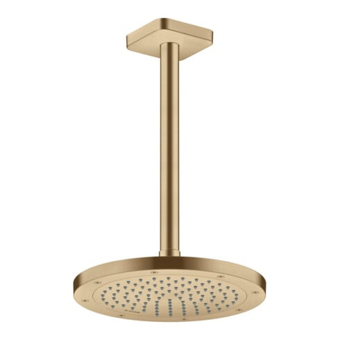 hansgrohe Axor pomme de douche EcoSmart plus encastrée, 245 mm, 1 an, bronze brossé