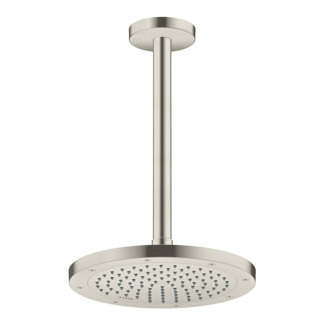 hansgrohe Axor Pomme de douche EcoSmart plus encastrée, 245 mm, 1 jet, aspect acier inoxydable