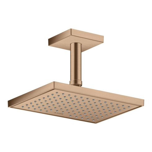 hansgrohe Axor pomme de douche EcoSmart plus encastrée, 245x185 mm, 1 jet, brossé, rond