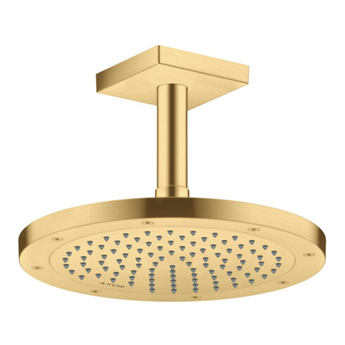 hansgrohe Axor Pomme de douche encastrée, 245 mm, 1 jet, finition or brossé optique