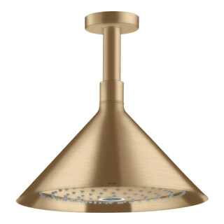 Hansgrohe Axor pomme de douche plafond, 240 mm, 2 jets, bronze brossé