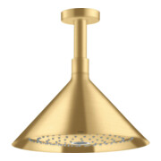 hansgrohe Axor Pomme de douche plafond, 240 mm, 2 jets, or brossé optique