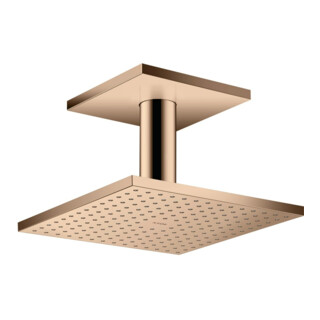 hansgrohe Axor pomme de douche plafond, 250x250 mm, 1j, poli or rose