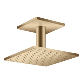 hansgrohe Axor pomme de douche plafond, 250x250 mm, 2 jets, bronze brossé