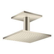 hansgrohe Axor pomme de douche plafond, 250x250 mm, 2 jets, inox brossé