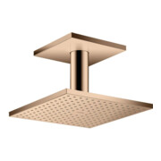 hansgrohe Axor pomme de douche plafond, 250x250 mm, 2 jets, poli or rose