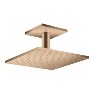 hansgrohe Axor pomme de douche plafond, 300x300 mm, 1 an, brossé or