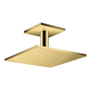 hansgrohe Axor pomme de douche plafond, 300x300 mm, 2 jets, opt. or poli