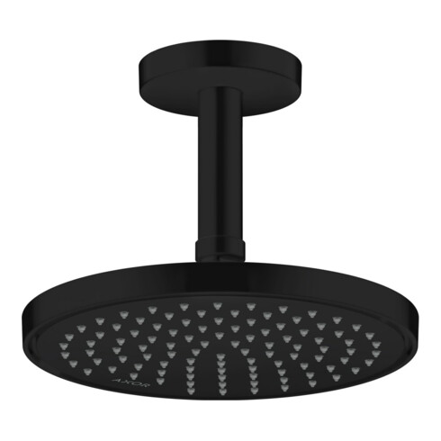 hansgrohe Axor pomme de douche plafond ou murale, 220 mm, 1 an, noir mat