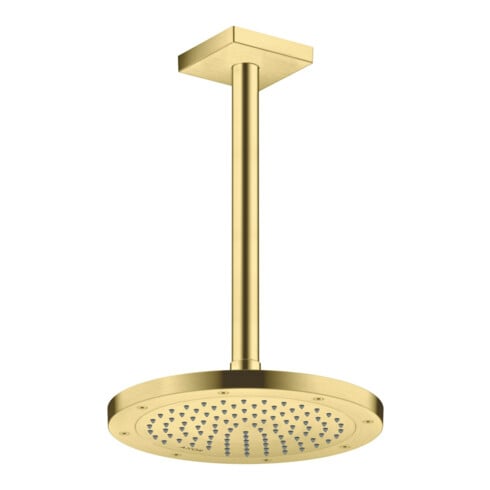 hansgrohe Axor pomme de douche plafond ou murale, 245 mm, 1 jet, brossée