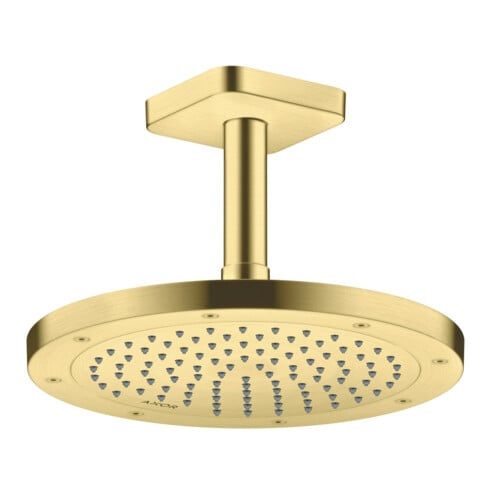hansgrohe Axor pomme de douche plafond ou murale, 245 mm, 1 jet, brossée