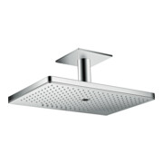 hansgrohe Axor pomme de tête avec raccord plafond, 460x300, 3 jets, chrome-2