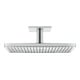 hansgrohe Axor pomme de tête avec raccord plafond, 460x300, 3 jets, chrome-4