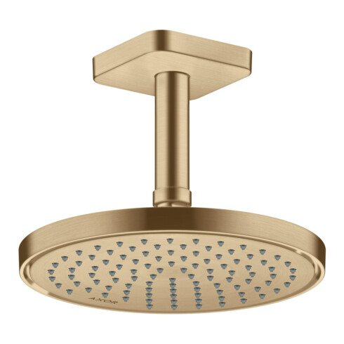 hansgrohe Axor pomme de tête EcoSmart encastrée, 220 mm, 1 an, bronze brossé