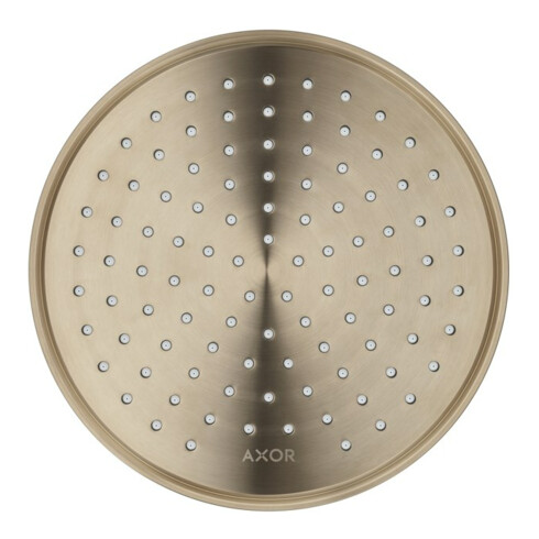 hansgrohe Axor pomme de tête EcoSmart encastrée, 220 mm, 1 an, bronze brossé