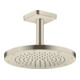hansgrohe Axor pomme de tête EcoSmart encastrée, 245 mm, 1 jet, nickel brossé