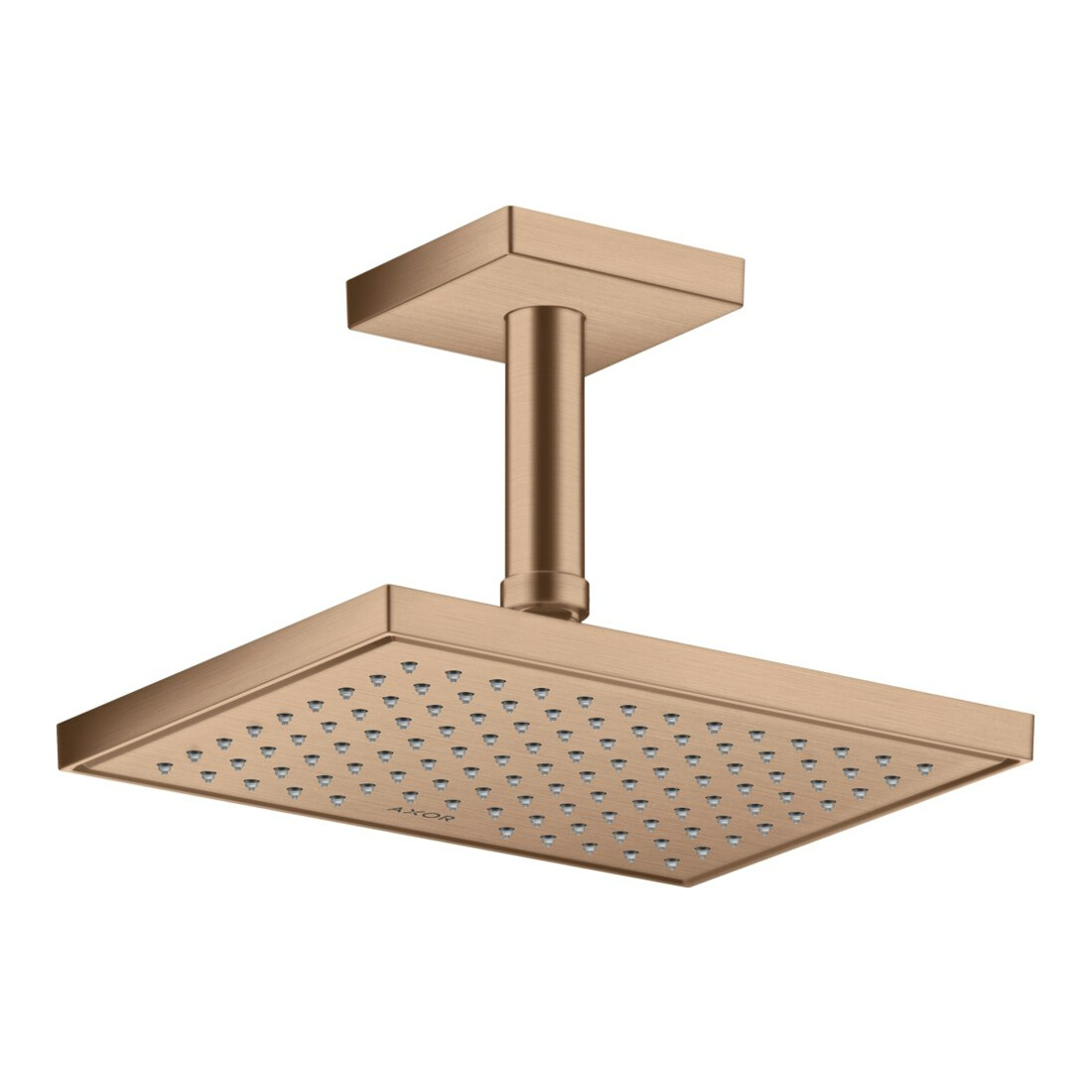 hansgrohe Axor pomme de tête EcoSmart encastrée, 245x185 mm, 1 jet, brossée