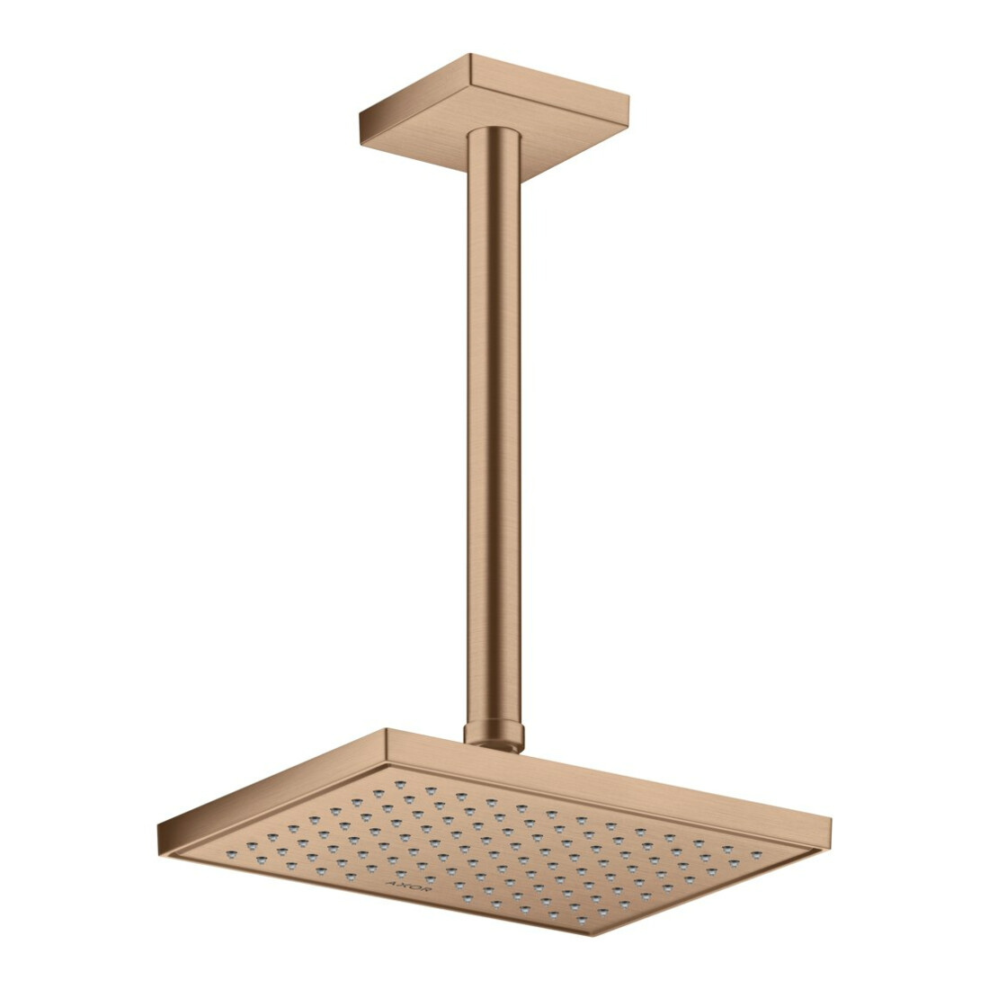 hansgrohe Axor pomme de tête EcoSmart encastrée, 245x185 mm, 1 jet, brossée
