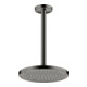 hansgrohe Axor pomme de tête EcoSmart encastrée, Ø 245 mm, 1 jet, bleu poli
