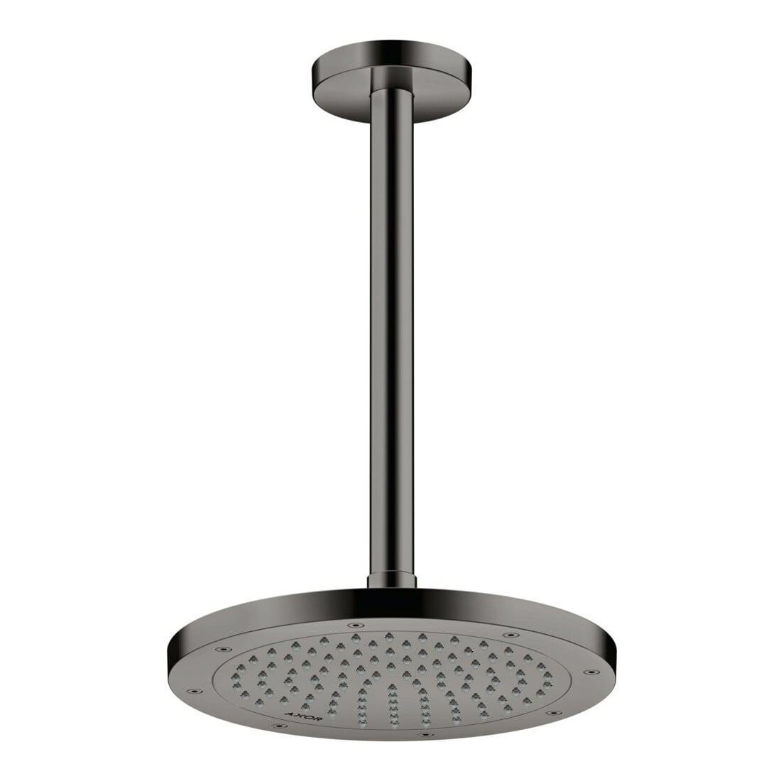hansgrohe Axor pomme de tête EcoSmart encastrée, Ø 245 mm, 1 jet, bleu poli