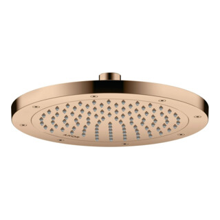 hansgrohe Axor pomme de tête EcoSmart encastrée, Ø 245 mm, 1 jet, poli or rose