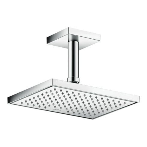 hansgrohe Axor pomme de tête EcoSmart encastrée ou murale, 245x185 mm, 1j, chrome