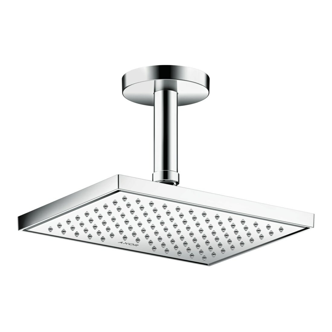 hansgrohe Axor pomme de tête EcoSmart encastrée ou murale, 245x185 mm, 1j, chrome