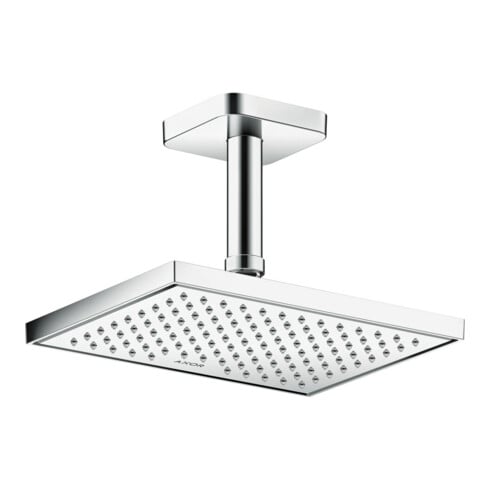 hansgrohe Axor pomme de tête EcoSmart encastrée ou murale, 245x185 mm, 1j, chrome