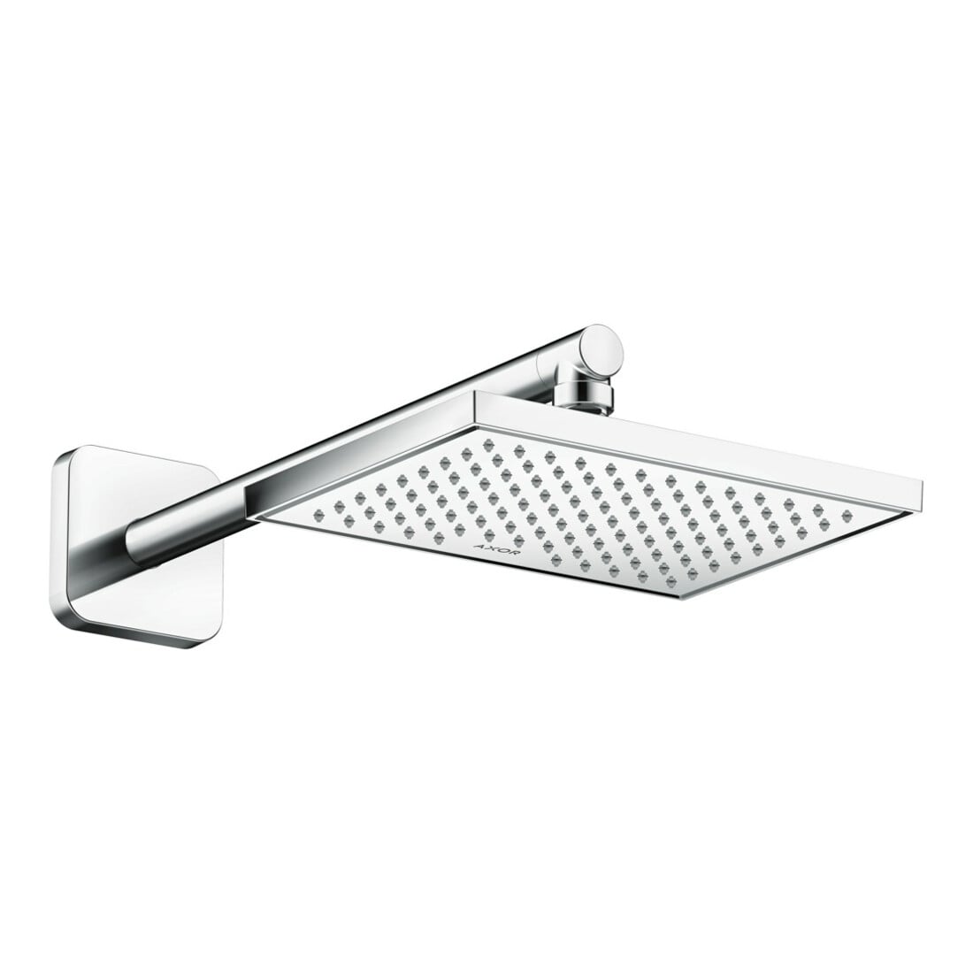 hansgrohe Axor pomme de tête EcoSmart encastrée ou murale, 245x185 mm, 1j, chrome