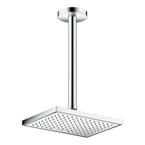 hansgrohe Axor pomme de tête EcoSmart encastrée ou murale, 245x185 mm, 1j, chrome