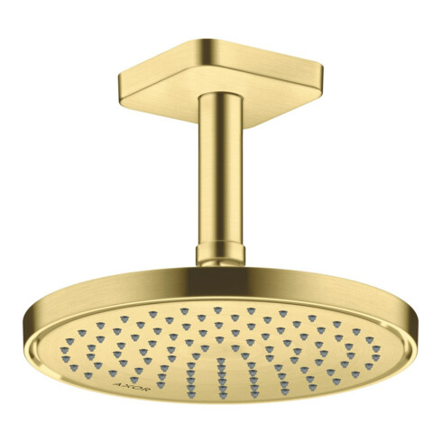 hansgrohe Axor pomme de tête encastrée ou murale, 220 mm, 1 jet, brossé
