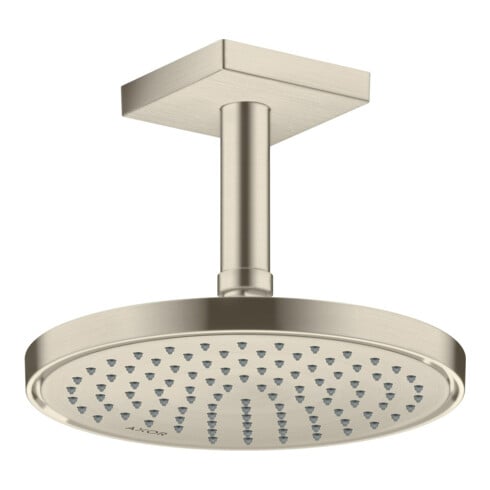 hansgrohe Axor Pommeau de douche plafond, 220 mm, 1 jet, nickel brossé