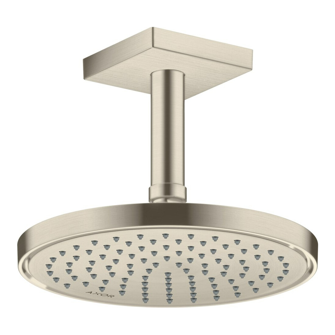 hansgrohe Axor Pommeau de douche plafond, 220 mm, 1 jet, nickel brossé