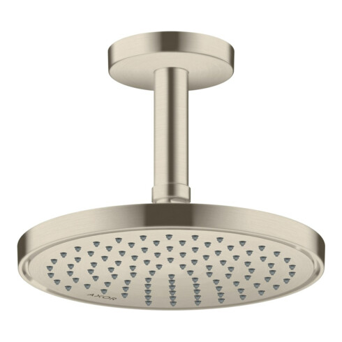 hansgrohe Axor Pommeau de douche plafond, 220 mm, 1 jet, nickel brossé