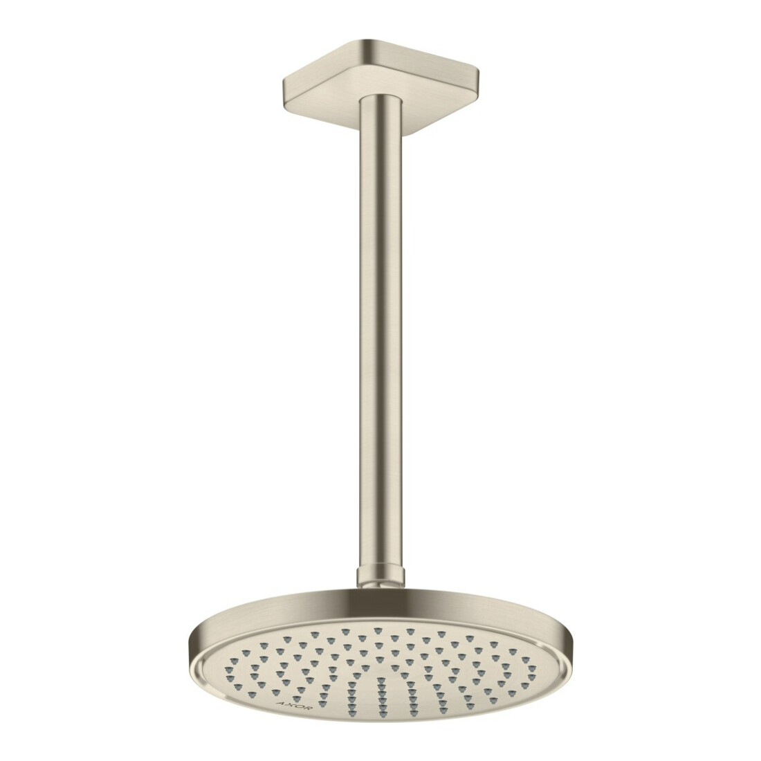 hansgrohe Axor Pommeau de douche plafond, 220 mm, 1 jet, nickel brossé
