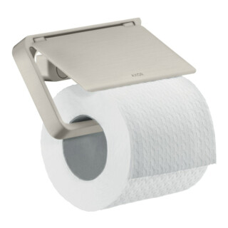 hansgrohe Axor Porte-papier universel avec couvercle, métal, aspect inox