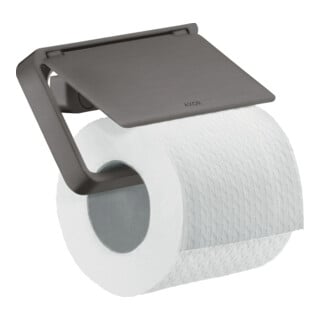 hansgrohe Axor Porte-papier universel avec couvercle, métal, chrome noir brossé