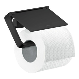 hansgrohe Axor Porte-papier universel avec couvercle, métal, noir mat