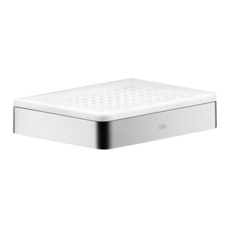 hansgrohe Axor Porte-savon universel en verre, support chromé
