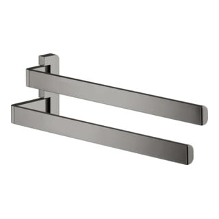 hansgrohe Axor porte-serviettes universel 409 mm, 2 bras, pivotant, chrome poli bleu
