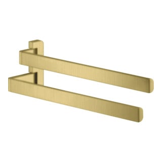 hansgrohe Axor Porte-serviettes universel 409 mm, 2 bras, pivotant, laiton brossé