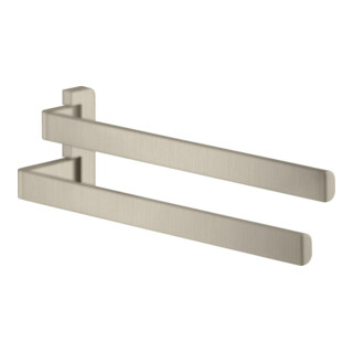 hansgrohe Axor Porte-serviettes universel 409 mm, 2 bras, pivotant, nickel brossé