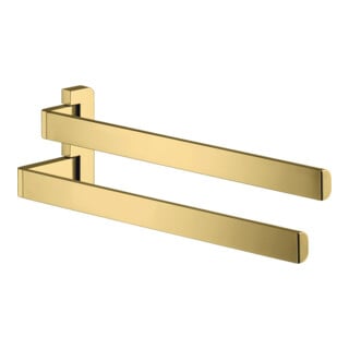 hansgrohe Axor Porte-serviettes universel 409 mm, 2 bras, pivotant, or poli