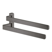 hansgrohe Axor porte-serviettes universel 409 mm, 2 bras pivotants, bleu brossé